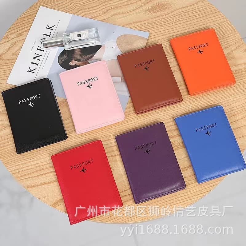 Cross-border passport bag, multi-functional anti-theft RFID document bag, thin ticket holder for men and women traveling abroad