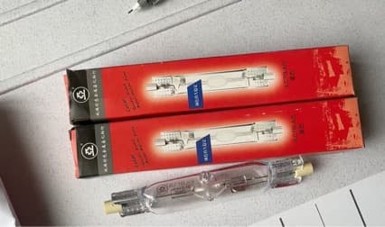 Yaming colored double-ended metal halide lamps 70W blue model: JLC70LA/S