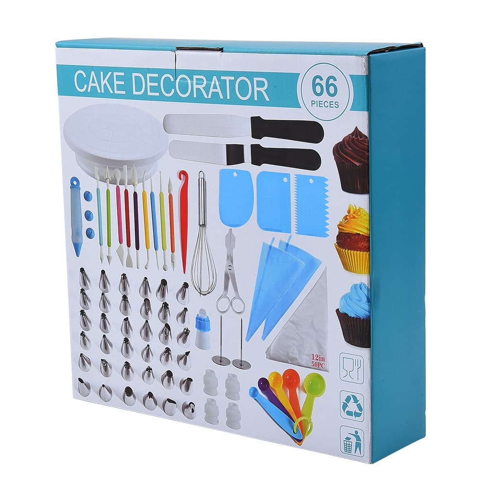 Factory wholesale stainless steel piping tip set (66 pieces) - Cream cake decoration baking set - Baking tools