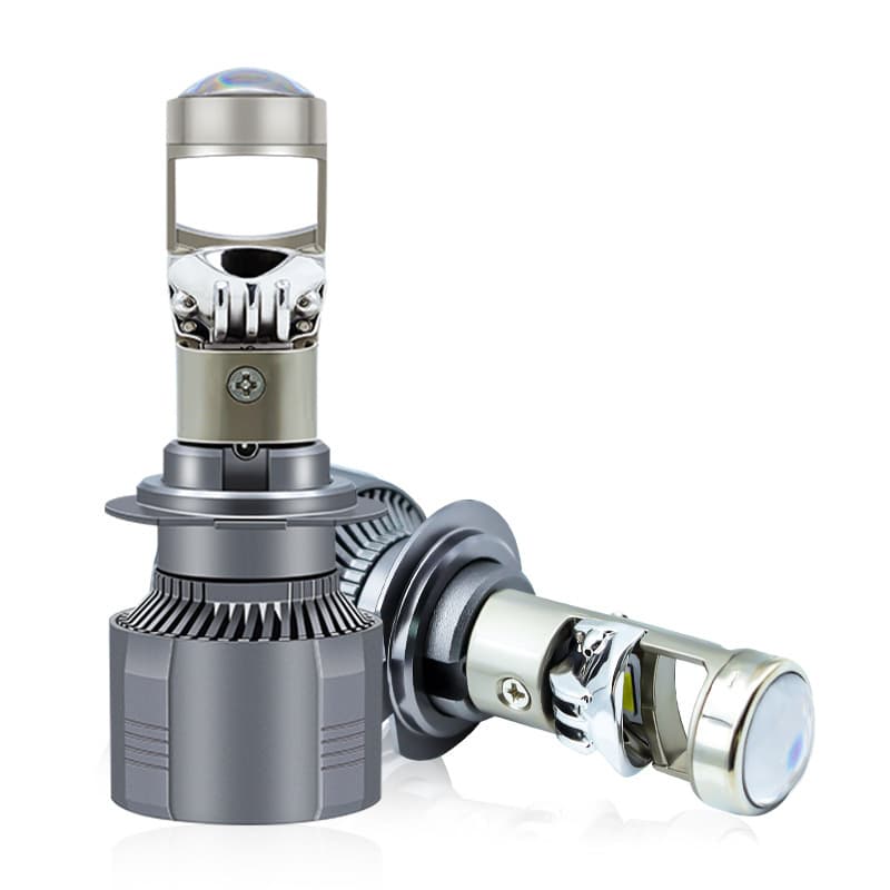 A80Led Car Lens LED Headlight Fisheye Light Bi-Lens H4 H7 H11 Far and Near Integrated Headlight