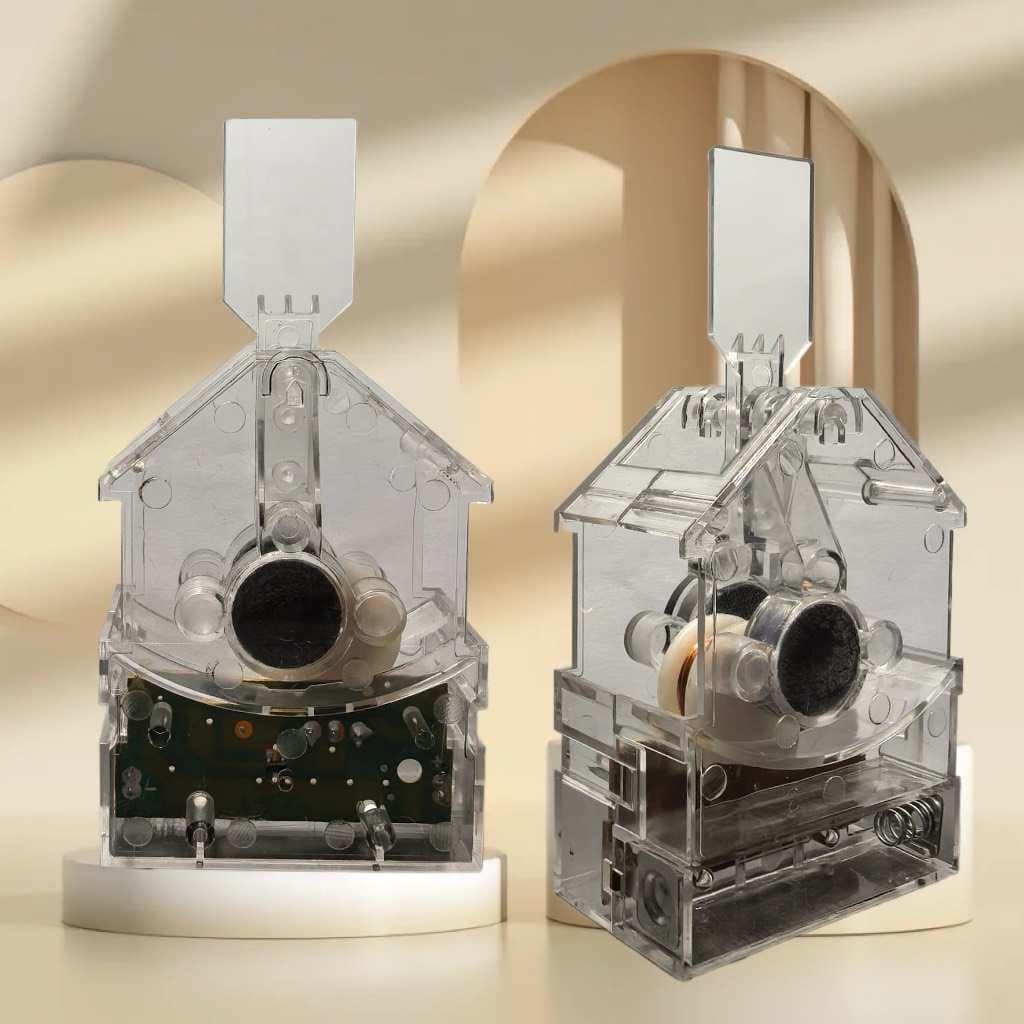 Wholesale transparent rocker car cartoon left and right rocker acrylic rocker automatic shaking head desktop ornaments
