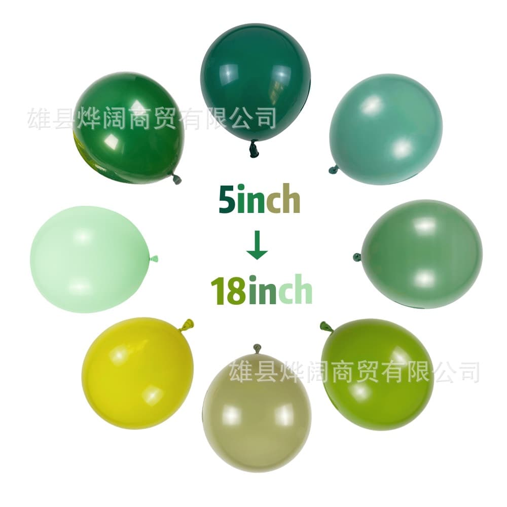 5/10/12/18 inch Retro Avocado Green Ink Olive Green Bean Green Sage Macaron Green Latex Balloons