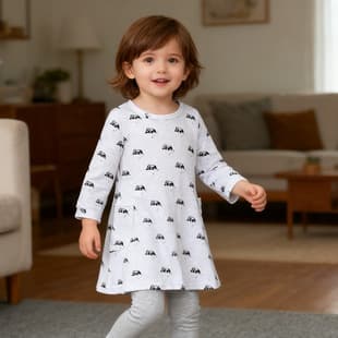 Girls Dress Autumn Style Girls Dress European and American Fashion Children's Long-Sleeve T-Shirt Kids Clothing Wholesale Cross-Border In Stock