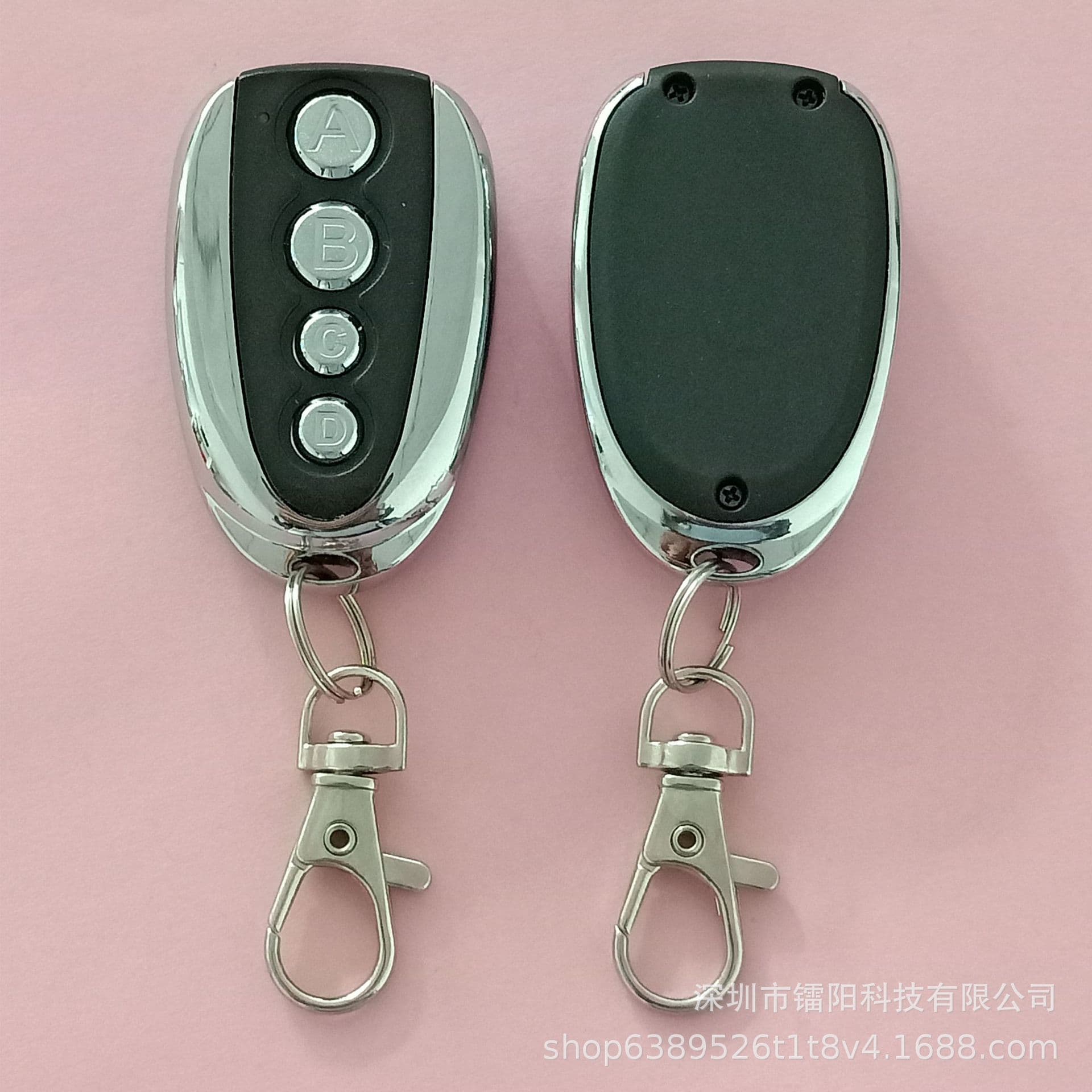 433MHz Wireless Copy Remote Control Metal 4-Button Garage Door Rolling Door Code Copy Remote Key