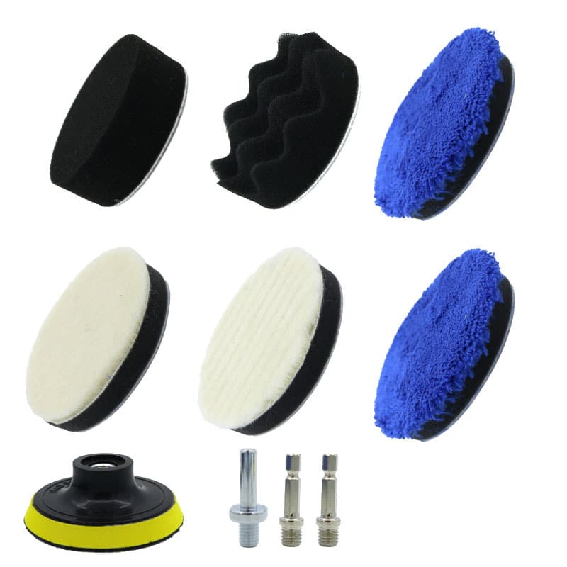 Car Detailing Sponge Wheel 10-Piece Set Waxing Polishing Sponge Pad 2-5 Inch Sponge Polishing Mirror Finish Repair