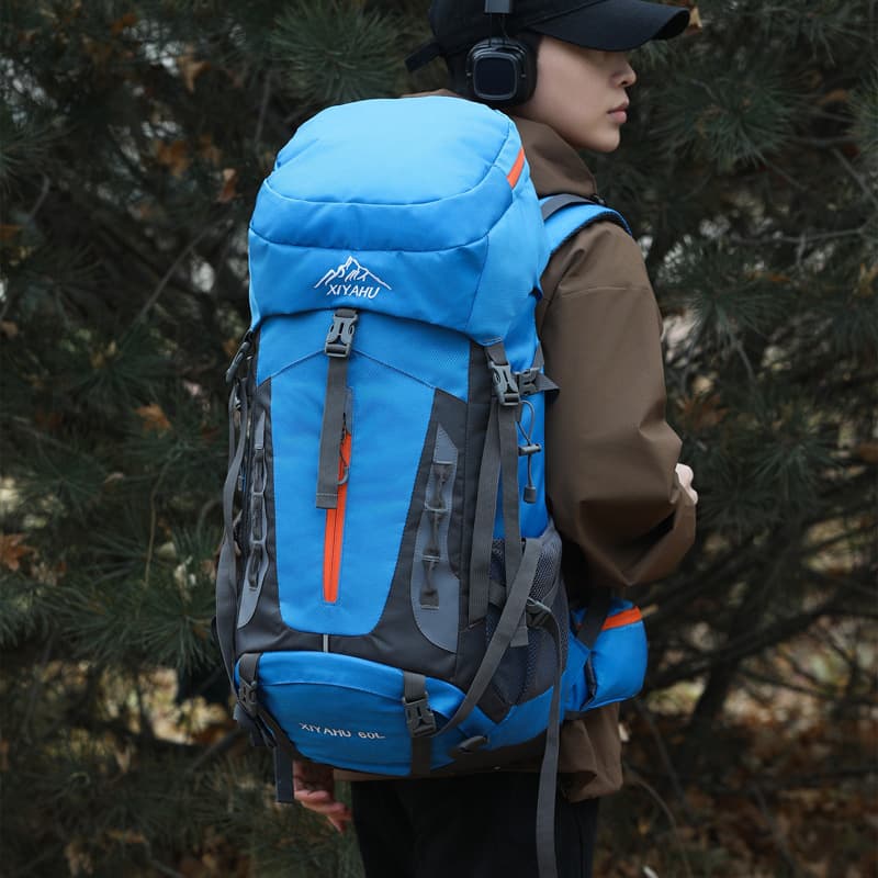 Cross-border Large Capacity Outdoor Hiking Backpack for Men and Women Travel Storage Backpack Factory Wholesale