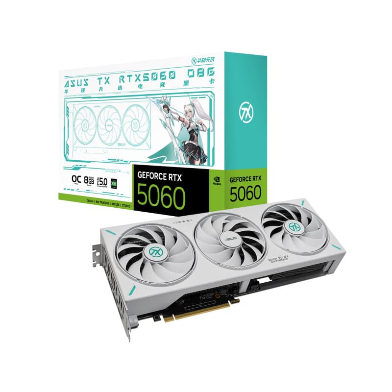 Asus Tianxuan Tx Geforce Rtx5060 O8G Is Suitable for Desktop Computers, E-Sports Games, and Ai Graphics Cards