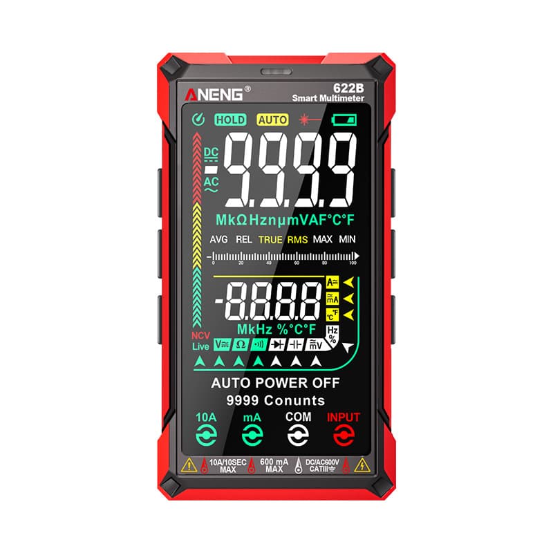 ANENG Touchscreen Large Display Multimeter Smart Anti-Burn Digital High-Precision Auto-Ranging Multimeter for Electricians