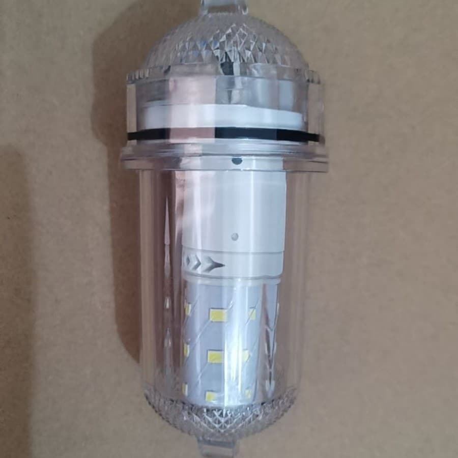 Rechargeable Underwater Fish Attracting Light Adjustable Brightness Flash Deep Sea Fishing Fish Gathering Light Expert Fish Attractor
