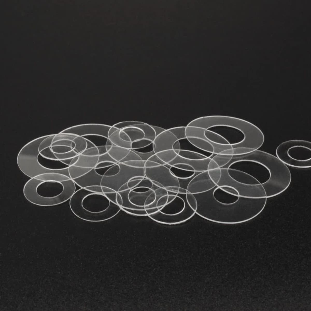 Transparent Soft PVC Washer Shim Screw Gasket Insulation Waterproof Sealing PVC Protection High Temperature Resistance Anti-static