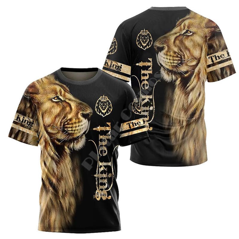 Cross-border New Summer Fashion Popular American Digital 3D Print T-Shirt Men's Casual Breathable Loose Short Sleeve