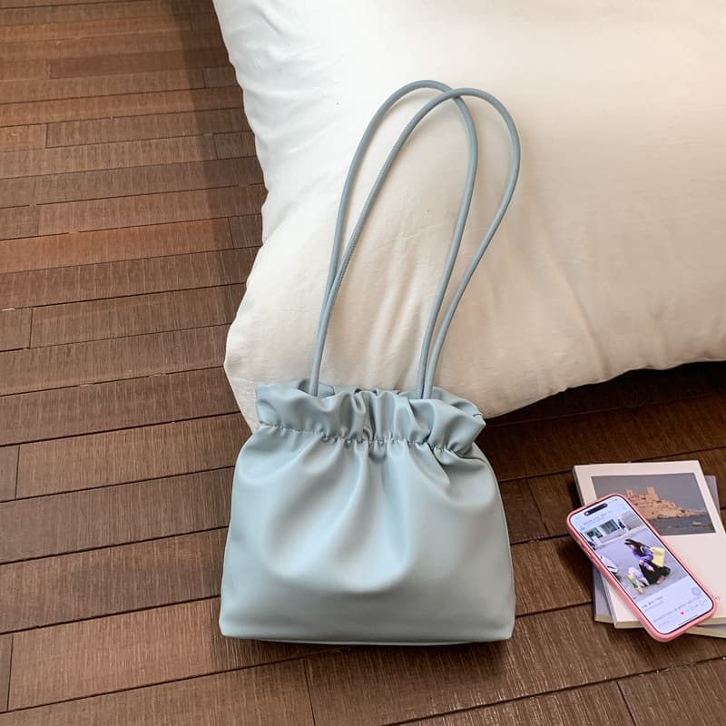 Trendy Korean-Style New Fashion Hot High-End Single-Shoulder Bag Fresh Sweet Chic Large-Capacity Commuter Bucket Bag