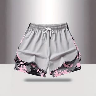 2025 European and American Cross-Border Summer Women's Casual Drawstring Elastic Waist Shorts, New with Pockets, Anti-Exposure
