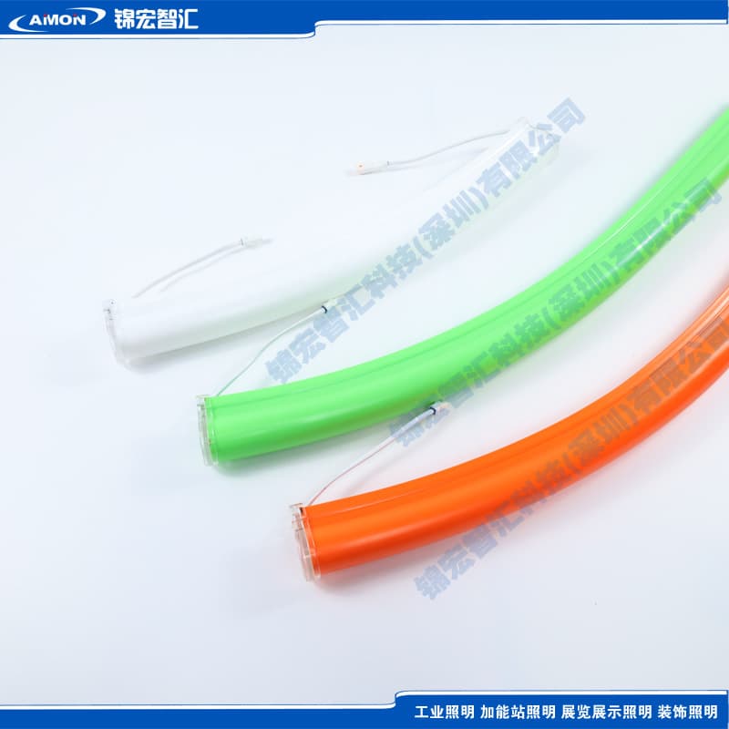 Curved LED Luminaire with Heat-bent Tube/Strip for Arc Wall Washing, Waterproof and Durable