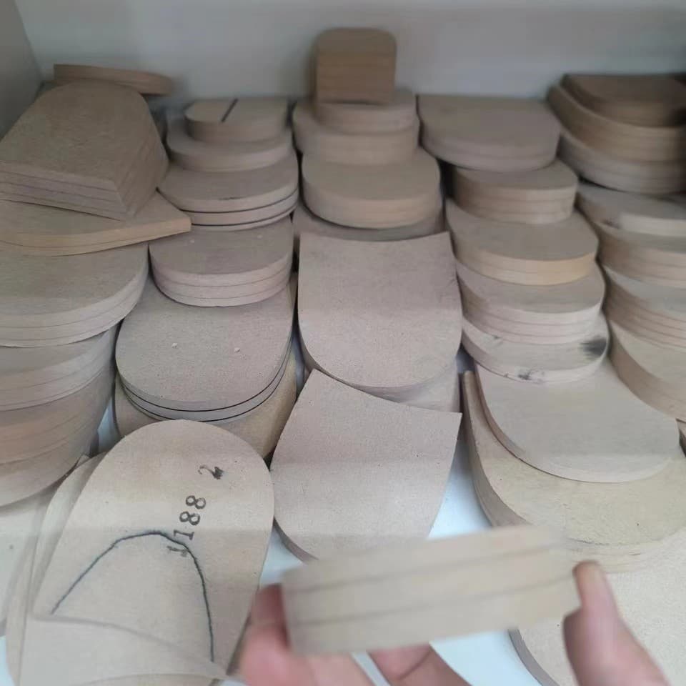 Wholesale African Trade Wooden Heels High Heel Mid Heel Flat Heel Eco-Friendly Wood Shoe Materials