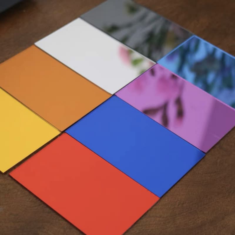 Acrylic mirror panel engraving, cutting, UV printing, bending, drilling, colored mirror panel processing