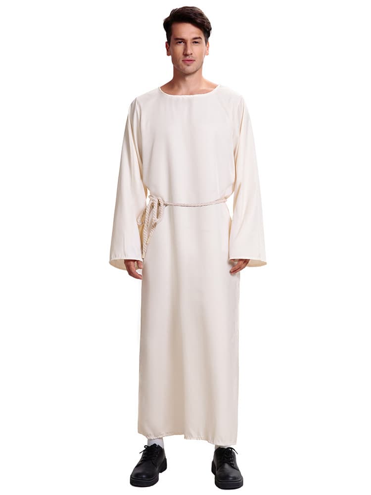 Halloween Medieval Vintage Robe Wasteland Scarf Cosplay Costume Stage Role-Playing Shepherd Outfit