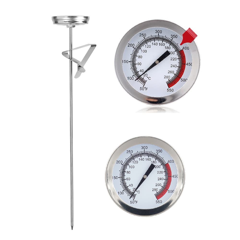 Stainless Steel Deep Fry Kitchen Thermometer Food Household Kitchen Accessories Oil Thermometer Metal High Precision Thermometer