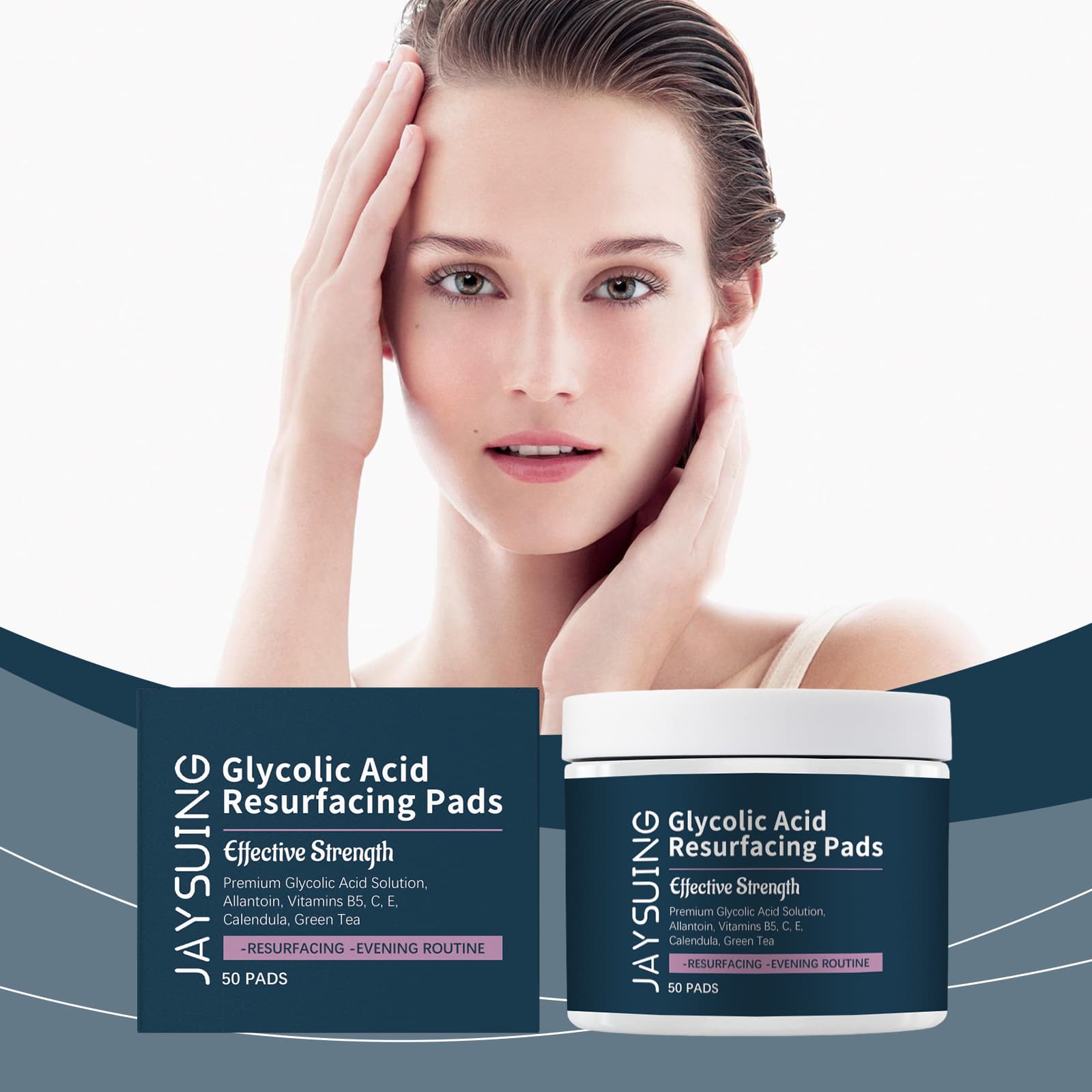 Jaysuing Essence Radiant Moisturizing Cotton Pads, Moisturizing and Softening, Radiant and Hydrating, Gentle and Comfortable Cotton Pads