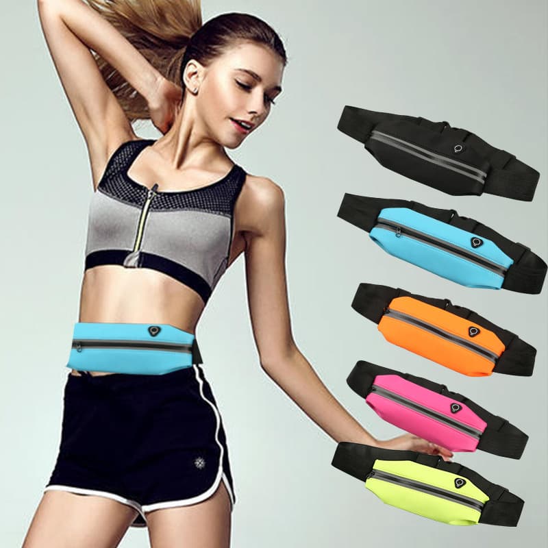 Invisible sports waist pack for men and women, running, mobile phone belt, stylish and simple, lightweight and waterproof small bag for fitness equipment.