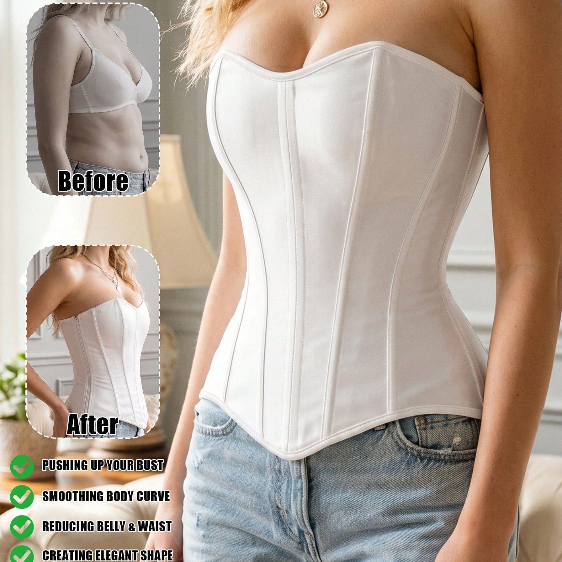 Cross-border New Product European and American Style Tube Top, Strapless V-Neck Fishbone Bra, Sexy Short Vest In Stock