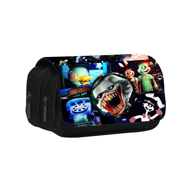 Finding Frankie Printed Double-layer Pencil Bag Game Finding Frankie Children's Stationery Bag for Primary and Secondary School Students