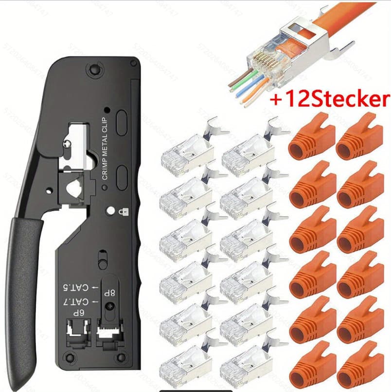 Cross-border Multi-function Network Crimping Pliers 8P6P RJ45 Network Pliers Network Installation Tester Kit Home Network Pliers