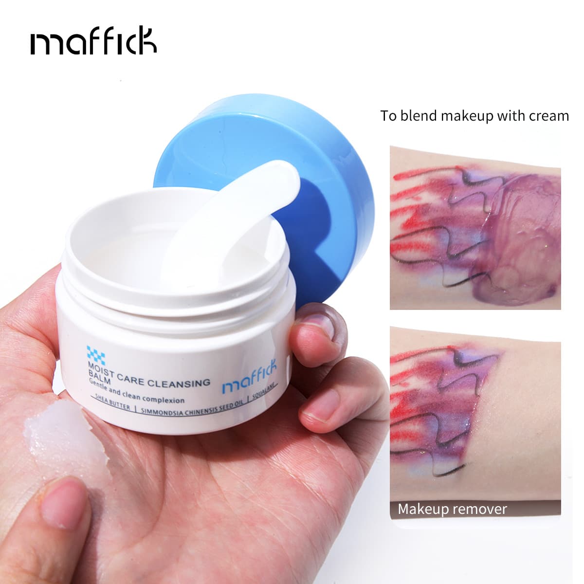 Cross-border exclusive MAFFICK Soothing Cleansing Balm for facial skincare, gentle makeup remover, oil control, factory wholesale, customizable