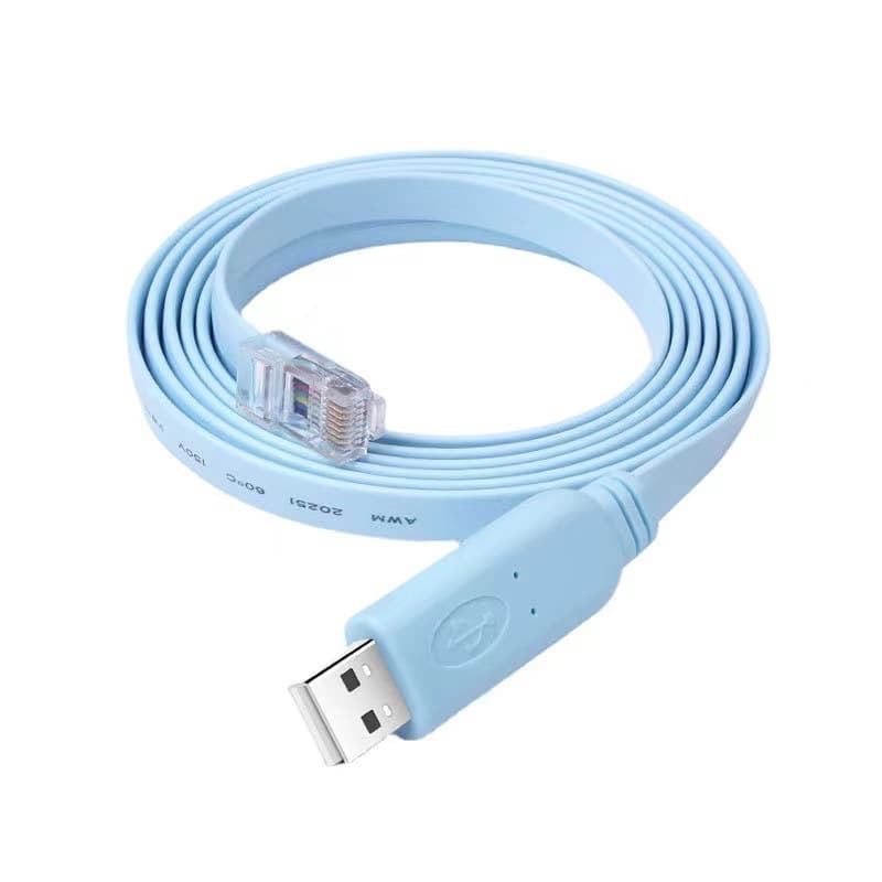 USB to Console Debugging Cable USB to RJ45 Router Switch Serial Port 232 Configuration Control Line Network Engineering Copper Wire