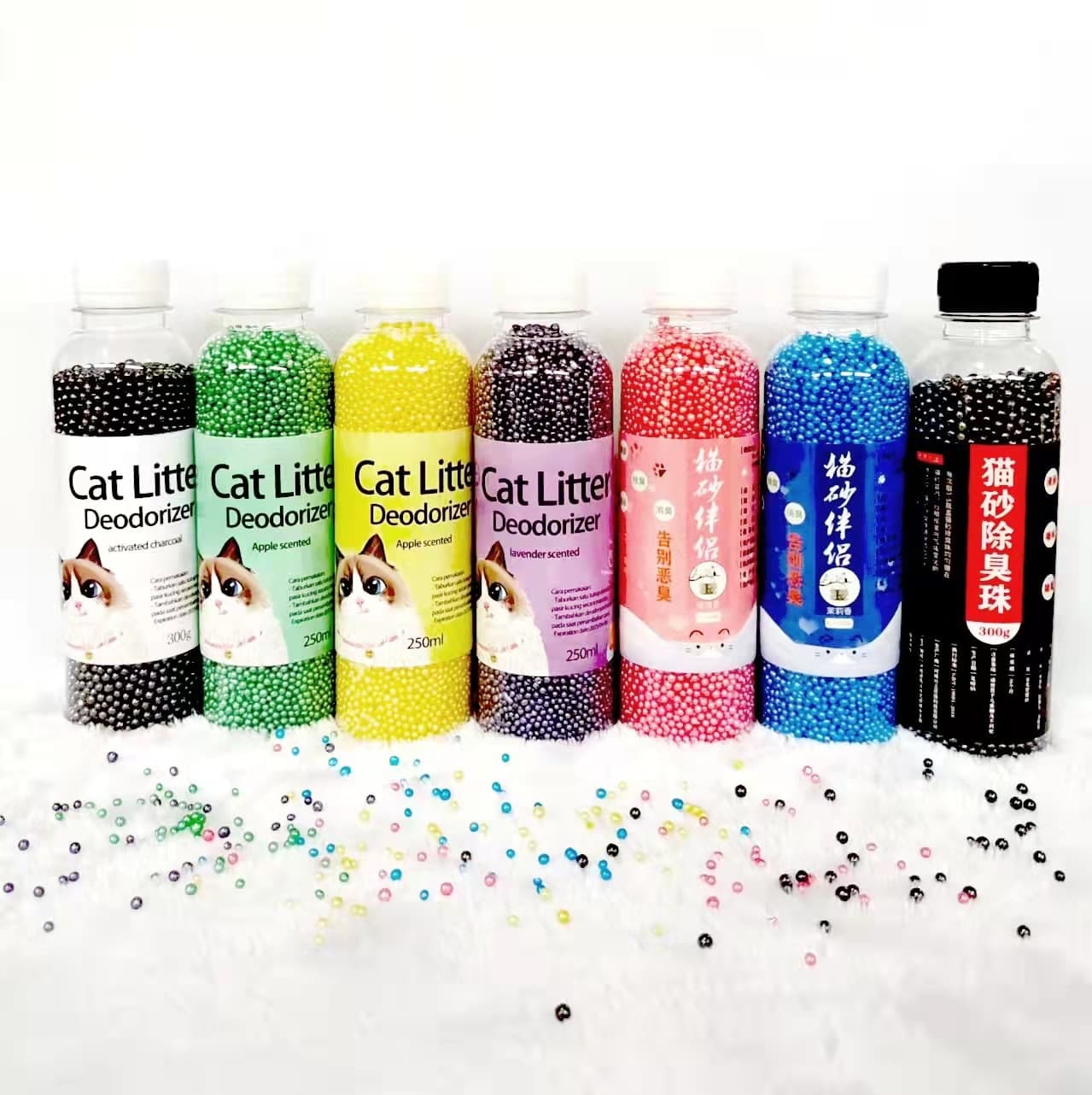Wholesale of Cat Litter Deodorizing Beads, Deodorizing Pearls, Cat Litter Box Companion, Mixed Fragrance Beads, and Activated Carbon Granules in Bulk from Manufacturers