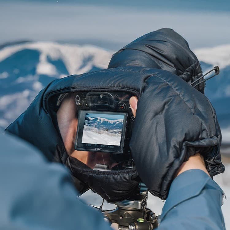 Pgytech DSLR Camera Cold Cover Mirrorless Camera Hot Cover Anti-freeze Protection Down Cover Dandelion Cold Cover Applicable