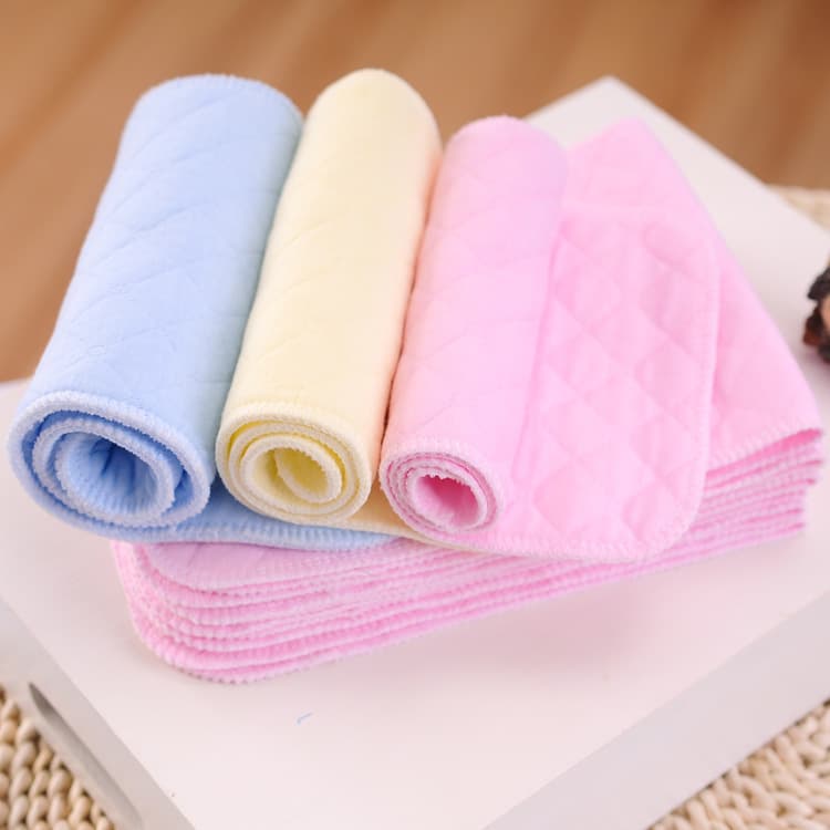 Ouman Three-Six-Nine Layer Colored Eco-Cotton Diaper, Soft Diaper Sheets, Reusable Washable, Quick Absorbency, No Folding