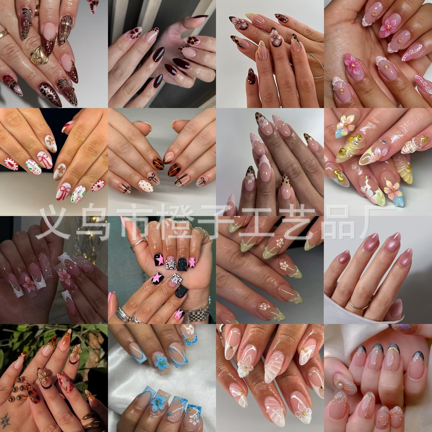 High-quality manicure pick-up cross-border manicure blind box adult wear manicure 24 pieces limited time loss e-commerce blind box