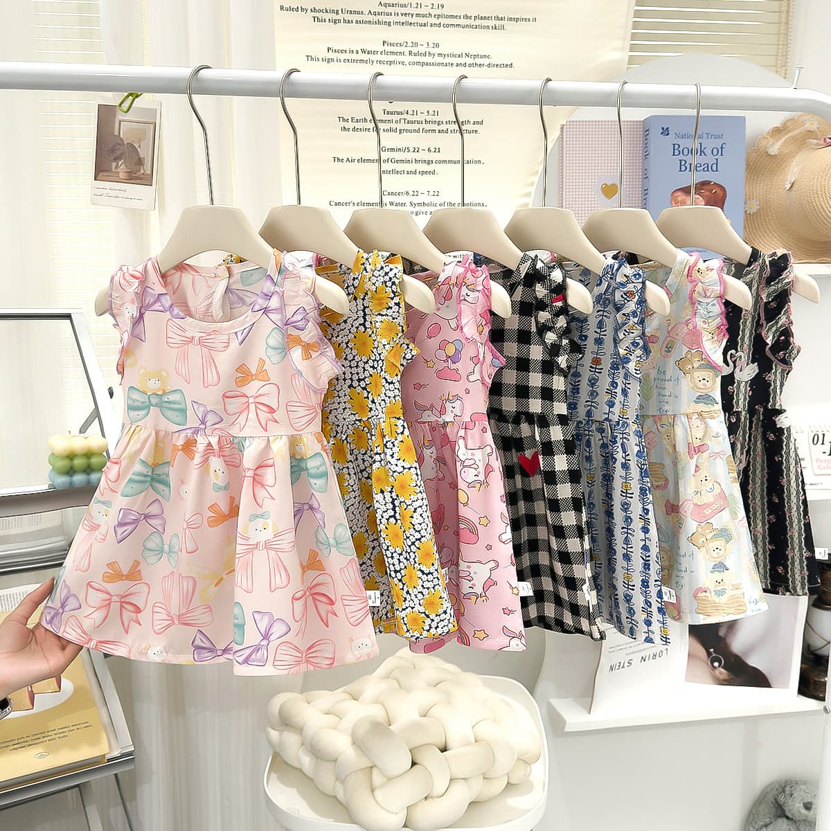 Children's Cotton Silk Skirt Summer New Thin Style Girls' Dress Girl Princess Dress Children's Clothing Girls' Summer Dress