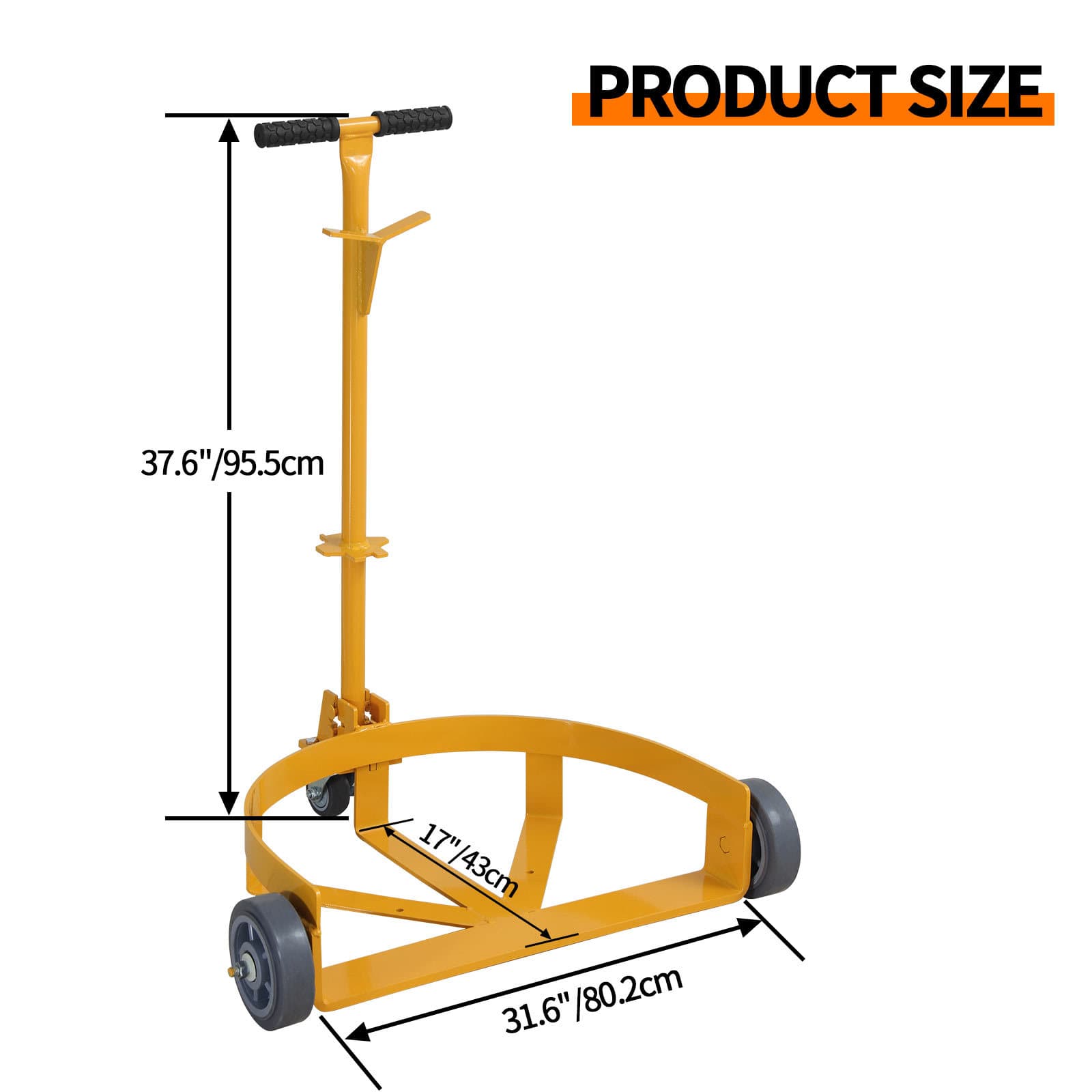 Cross-border Low Position Drum Truck Portable Drum Assist Handcart Mobile Base Hand-pull Drum Cart