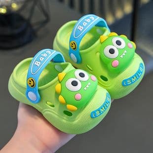 Children's Clog Sandals Summer Indoor Anti-Slip Cartoon Boys Girls Toddler Baby Slippers Outdoor Beach Sandals