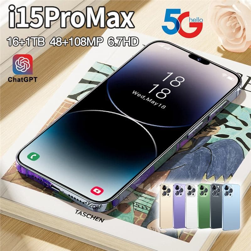 Cross-border i15 Pro Max Low Price In Stock 3G Android 1+16GB Smartphone 6.3-inch Export Wholesale