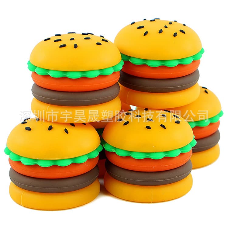 New In Stock 9ml Silicone Paste Box, Epoxy Hamburger Case, Cosmetic Box, Portable Silicone Paste Container