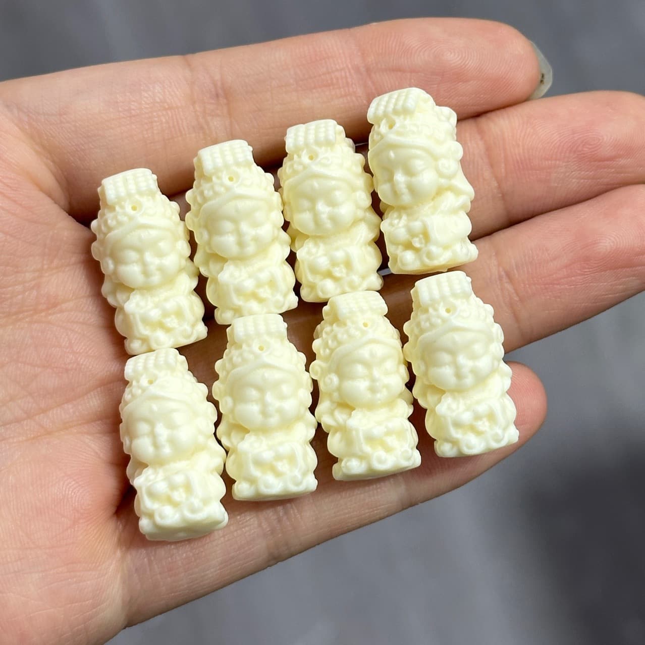 Ivory Nut Mazu DIY Cultural Play Buddhist Bead Accessories Ornaments Spacer Beads Bracelet Handmade Braiding Bracelet