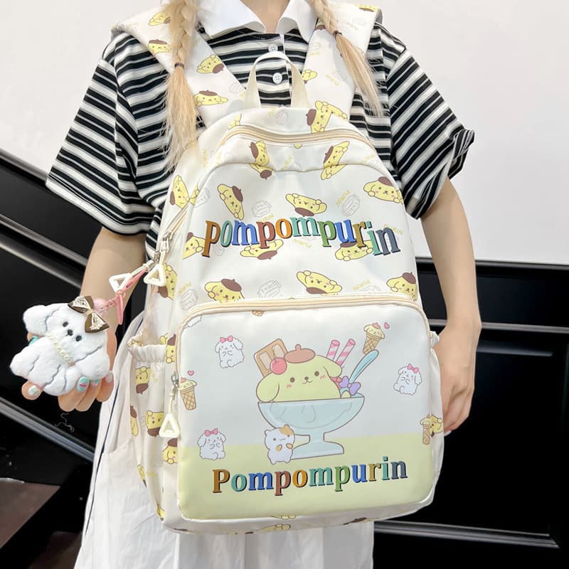 New Korean version of cute cartoon student schoolbags lightweight travel backpack cross-border large capacity Hello Kitty backpack