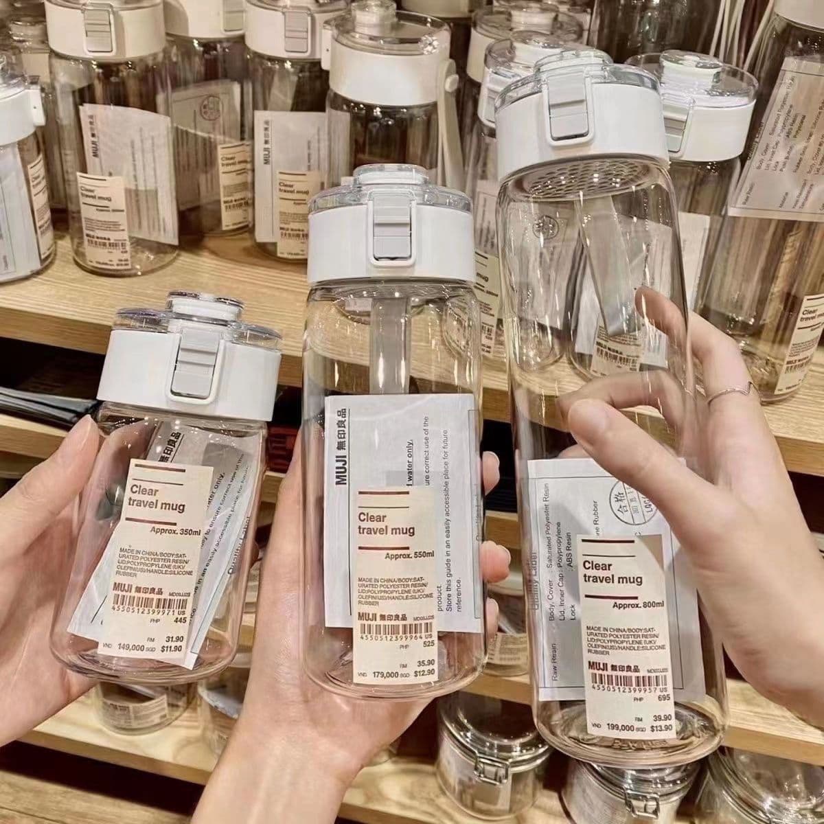 Muji-Style Summer Simple Cup, Durable Plastic Water Bottle with Tea Strainer, High-Temperature Resistant, Advertising Cup with Custom Printing