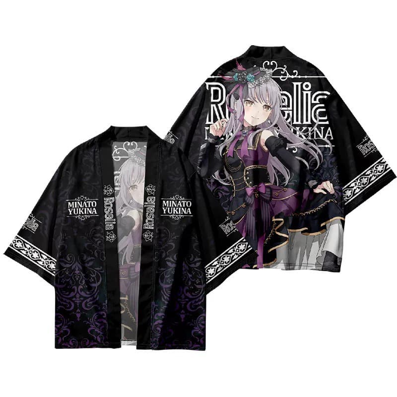 Bang dream Minato Yukina Udagawa Ako 3D printed support method wearing Haori pain clothes Haori cardigan