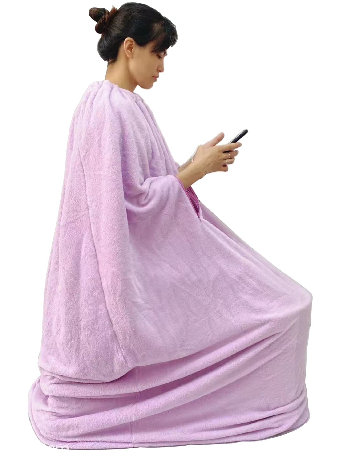 Fleece-lined Full Body Steam Cover, Wooden Barrel Sauna, Sweat Bath Box, Bath Tub, Sauna Suit for Home Moxibustion, Heat Retention Cloth Cover