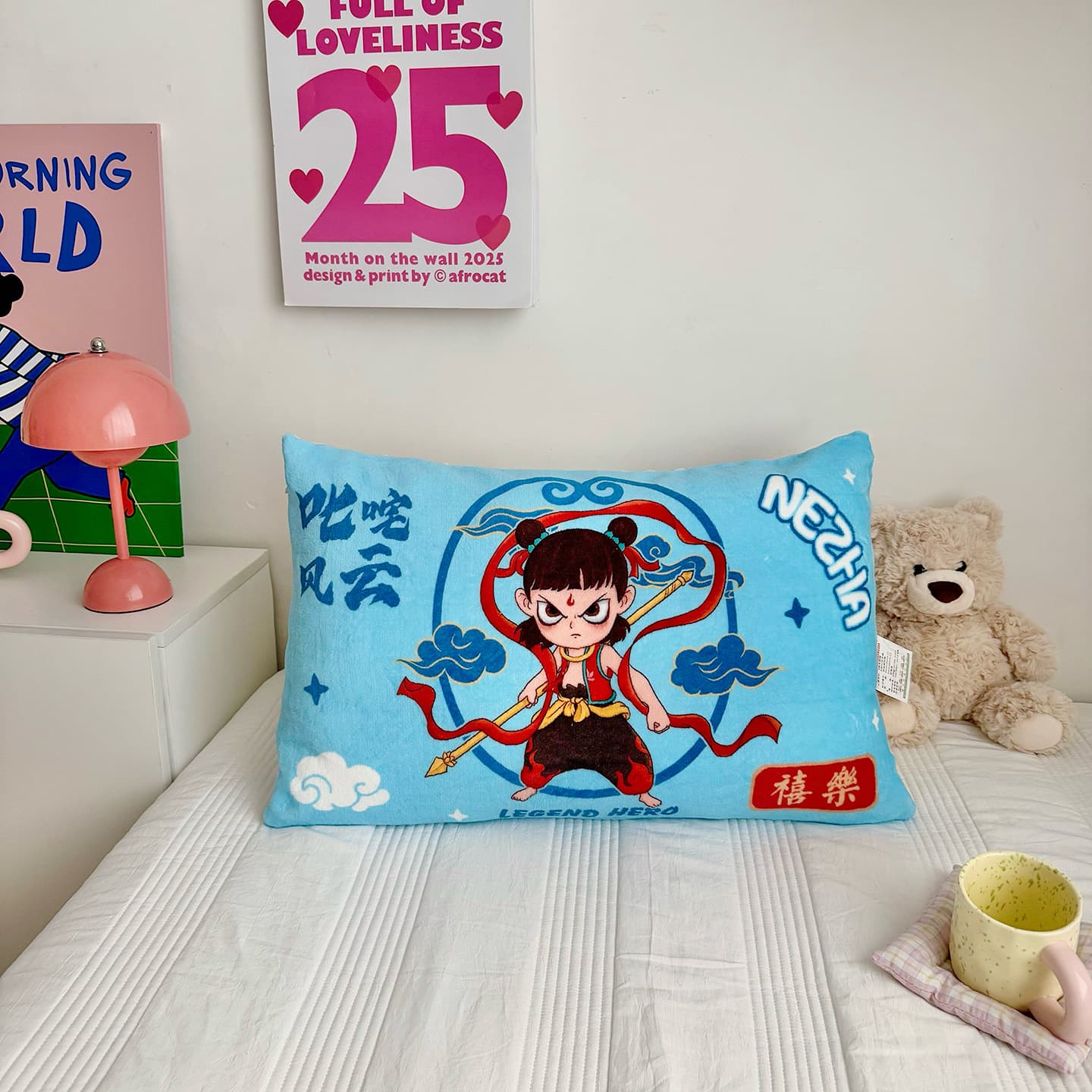 Student four seasons thickened cushion classroom chair seat cushion memory foam rectangular cartoon cute polyester fiber cushion