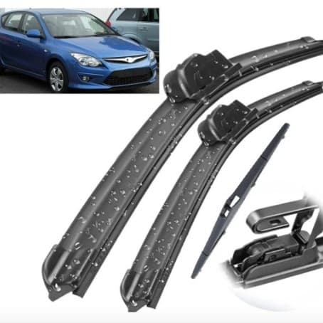 For Hyundai I30 FD 2010-2012 Front and Rear Wiper Blades 24 + 18 + 12