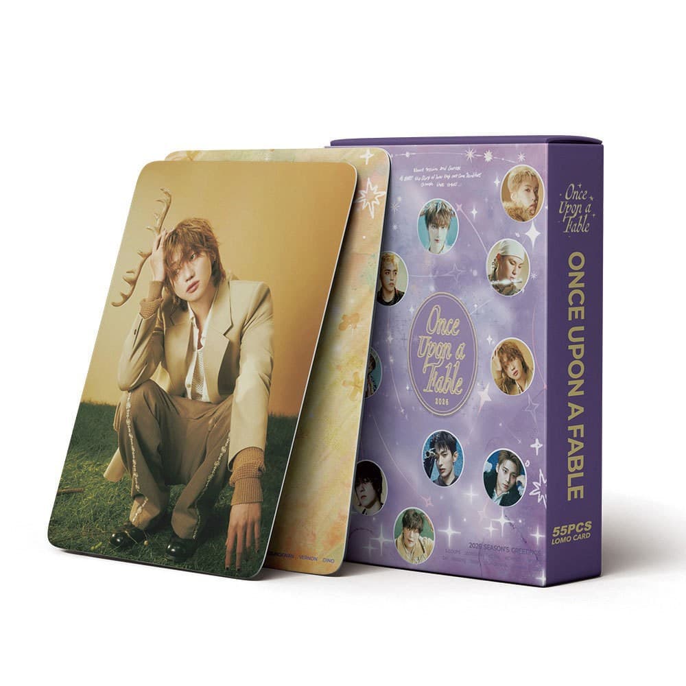 In Stock 55pcs SEVENTEEN Album Once Upon a Fable KPOP Merchandise LOMO Cards