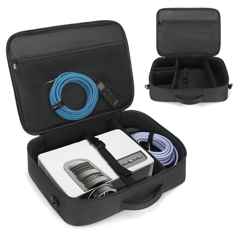 Projector portable multi-functional storage bag for travel, instrument and equipment carrying shoulder bag, customizable.