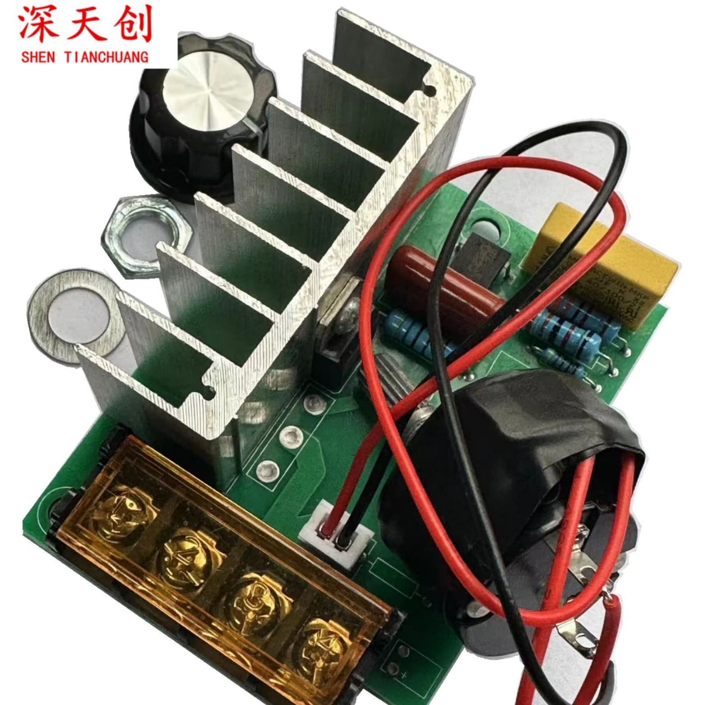 Wired with switch 4000W imported high-power thyristor voltage regulator, electronic dimmer, speed control.