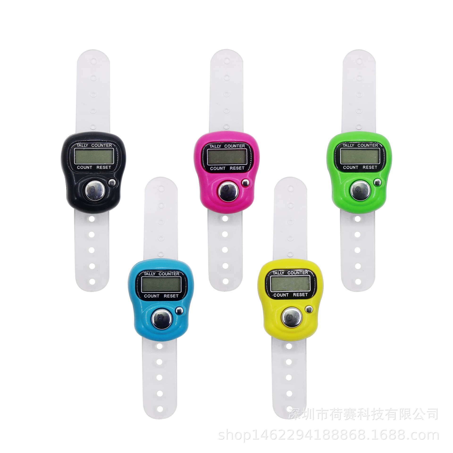 sxh5136 brand 1011 snap finger color (ring) button counter can be reset black, pink, green, blue and yellow