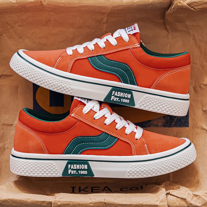 Men's 2025 Spring New Style Breathable Versatile Skate Shoes, Soft Sole Casual Sports Trendy Fashion Canvas Shoes